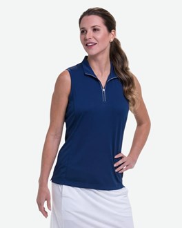 EPNY Polo - Sleeveless Zip Mock